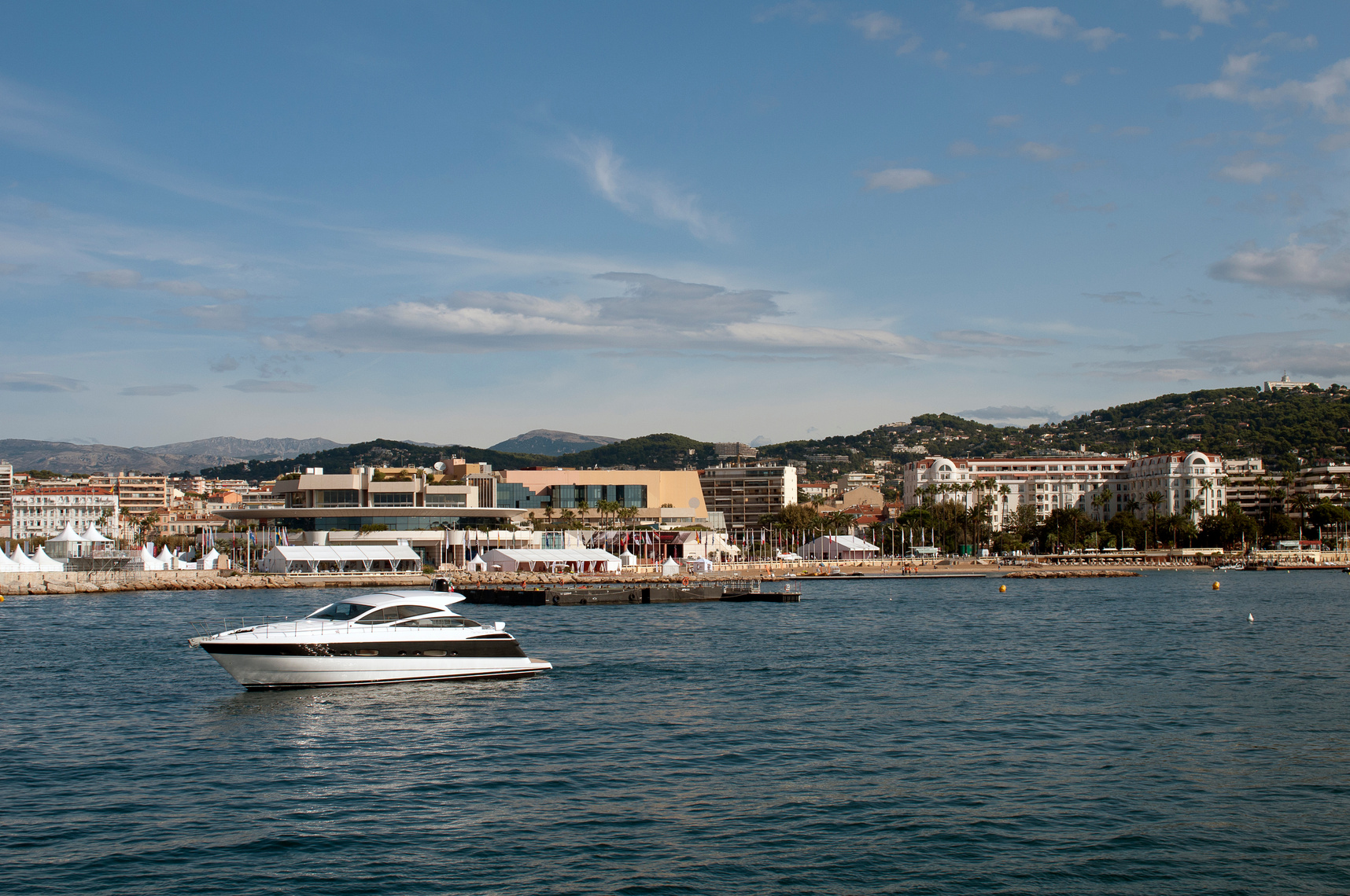 Cannes (France) seen from sea