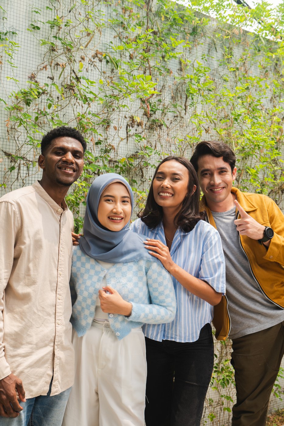 People of Indonesia Portrait of a Group Outdoors