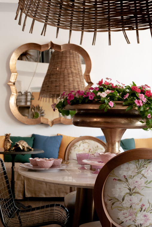 Table with Vintage Tea Cups