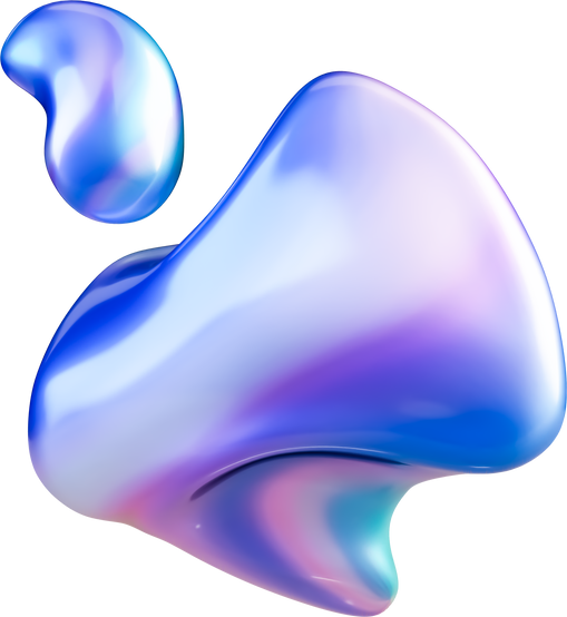 3D Holographic Fluid Shape Illustration