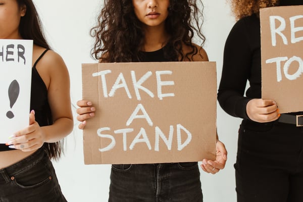 Women Protesting Together