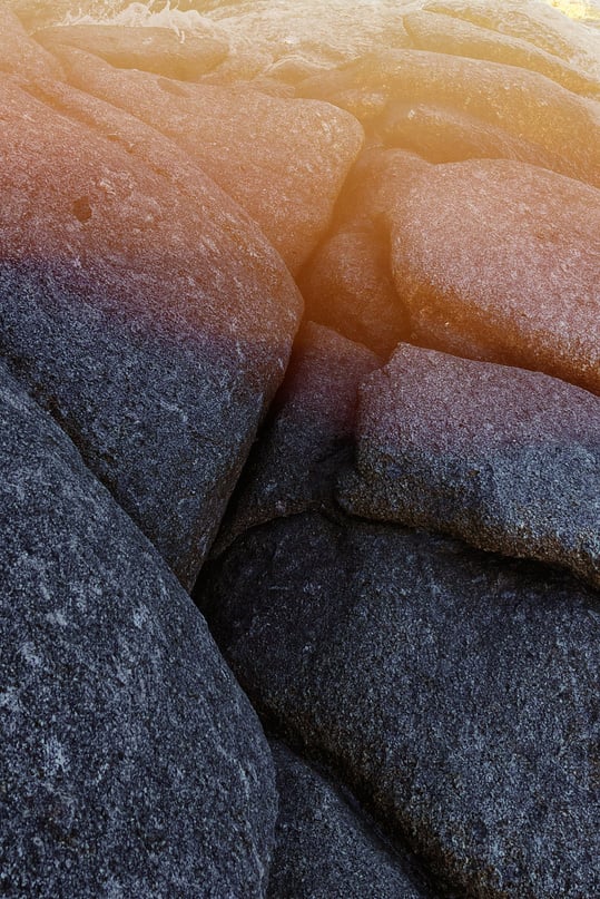 Closeup of Rock Boulders