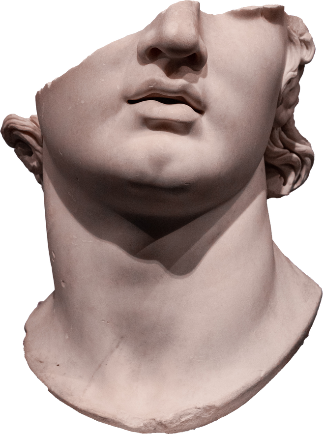 Greek Sculpture Broken face